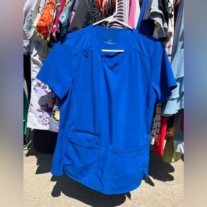 Womens Scrub Top - Blue
